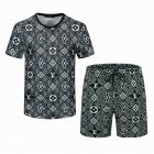 Louis Vuitton Men's Short Sleeve Suits 48