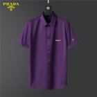 Prada Men's Short Sleeve Shirts 46
