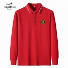 Hermes Men's Long Sleeve Polo 01